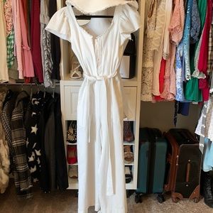 Zara white jumpsuit